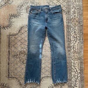 AG Jodi High Rise slim Flare Crop Jeans